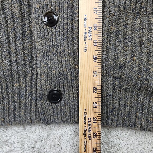 Buck Mason Donegal Cardigan Sweater Mens Size XL Shawl Wool Cashmere Alpaca USA - Picture 7 of 8
